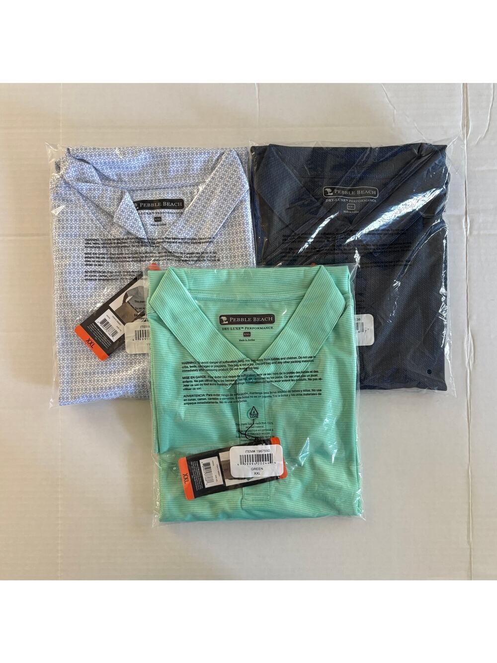 3 Pebble Beach Men’s Performance Polos